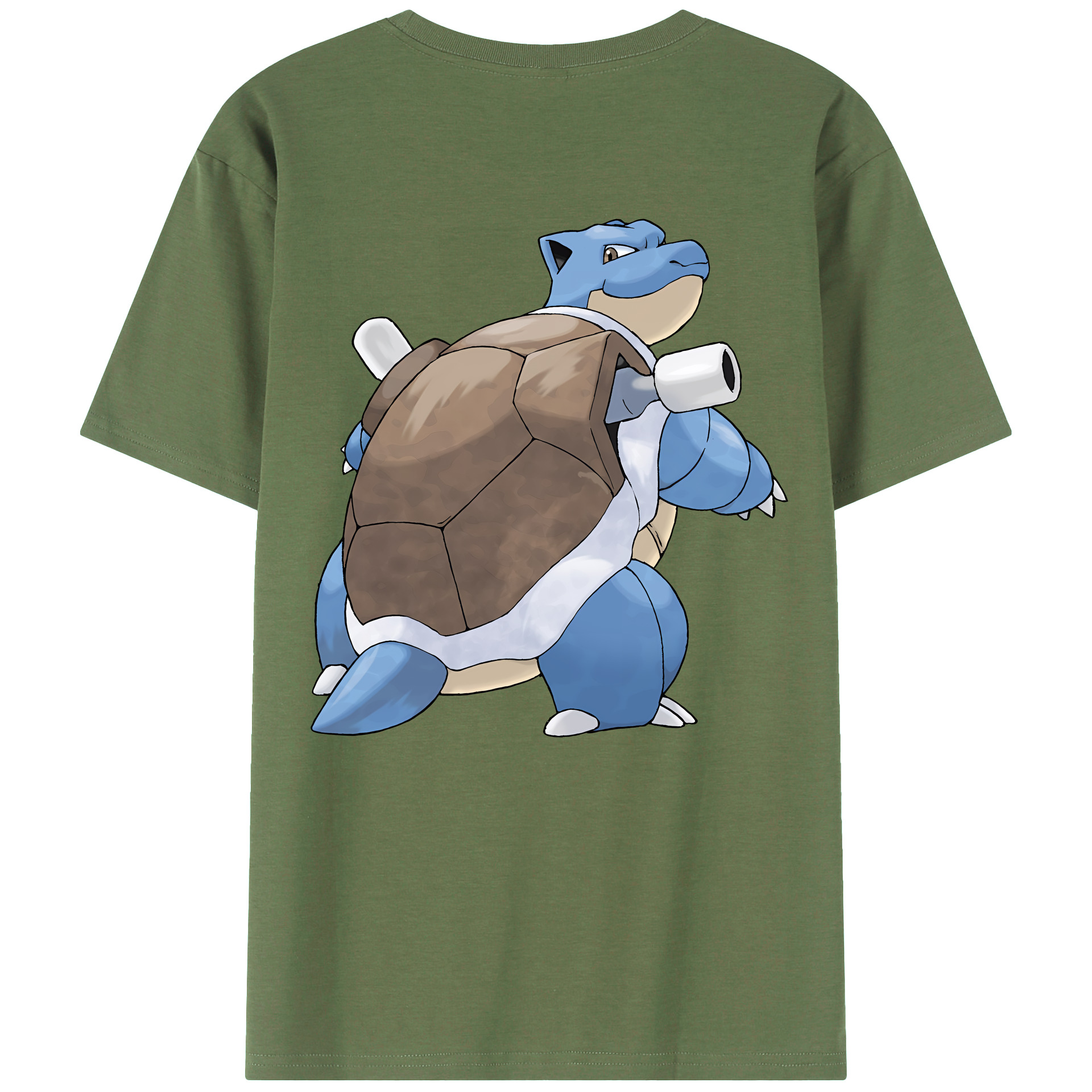 （画像用） ポケットモンスター Pokémon 綿100％ メンズ半袖Tシャツ（バックプリント） 通気性